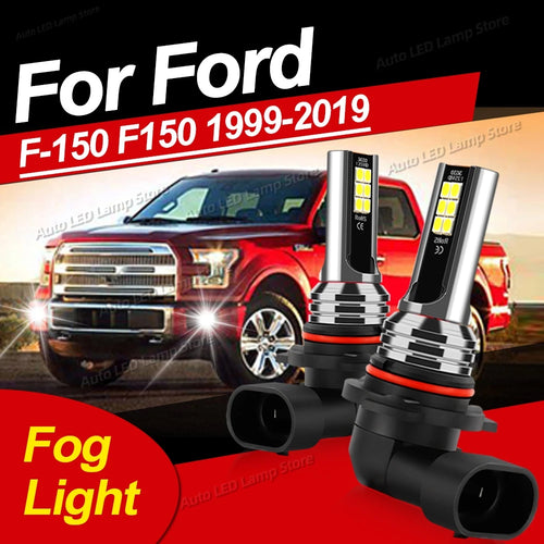 F150 LED Fog Light Bulbs (1999-2019) - 6000K Bright White Plug & Play